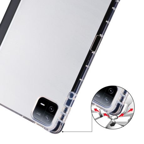 Чохол-книжка 3-fold Clear TPU Smart Leather для Xiaomi Pad 7/7 Pro - чорний