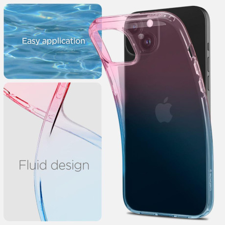Оригинальный чехол Spigen Liquid Crystal на iPhone 15 - Gradation Pink