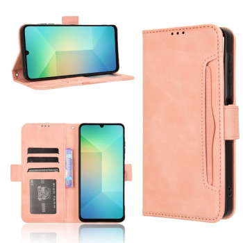 Чехол-книжка Skin Feel Calf на Samsung Galaxy A06 - розовый