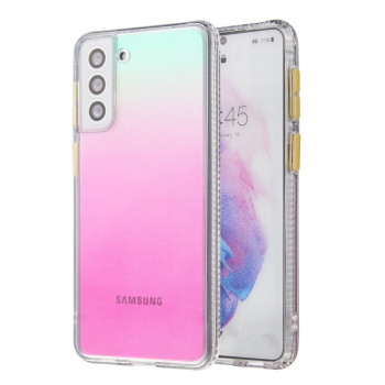 Протиударний чохол Gradient Acrylic Samsung Galaxy S22 5G - пурпурно-червоний