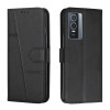 Чохол-книжка Stitching Calf Texture для Vivo Y76/Y76s - чорний