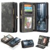 Кожаный чехол- кошелек CaseMe 008 Series Card Holder Wallet Style на Samsung Galaxy A33 - черный