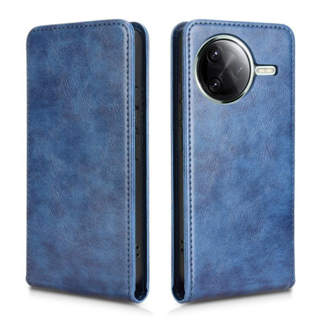 Флип-чехол Magnetic Vertical Flip Leather для Xiaomi Poco F7 Pro 5G - синий