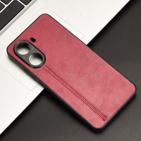 Ударозащитный чехол Sewing Cow Pattern для Xiaomi Poco X7 Pro - красный
