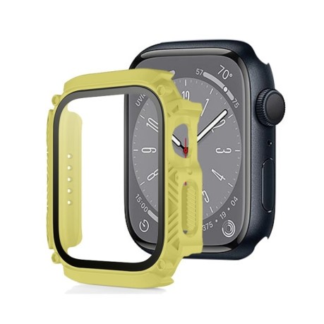 Протиударна накладка із захисним склом Armor Waterproof для Apple Watch Series 8/7 41mm - жовтий