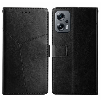 Чохол-книжка Y Stitching для Xiaomi Poco X4 GT - чорний