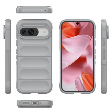 Силиконовый чехол Magic Flannel для Google Pixel 9 Pro - серый