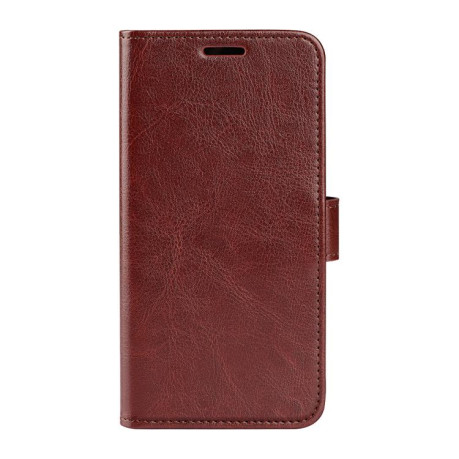 Чехол-книжка R64 Texture Horizontal Flip Leather для iPhone 16e - коричневый