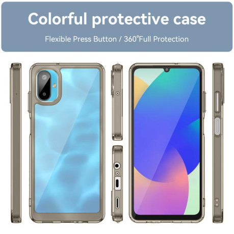 Противоударный чохол Colorful Acrylic Series для Samsung Galaxy M06 5G - серый
