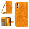 Чехол-книжка Skin Feel Sun Flower для Samsung Galaxy A04S  - желтый