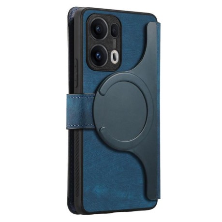Чохол-книжка CaseNeo MagSafe RFID Anti-theft Retro Leather для OPPO Reno13 Pro - синій