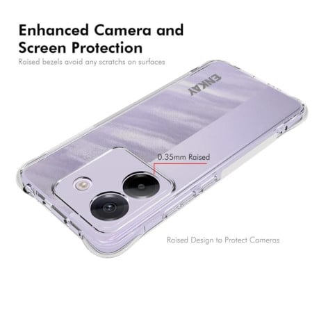 Силиконовый прозрачный чехол ENKAY Clear на Xiaomi Poco M7 Pro 5G
