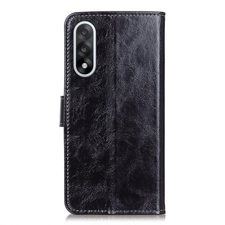 Чехол-книжка Magnetic Retro Crazy Horse Texture на OnePlus Nord 5 / Ace 5 Ultra 5G - черный