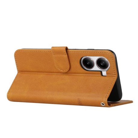 Чохол-книжка Stitching Calf Texture для Xiaomi Poco X7 Pro - жовтий