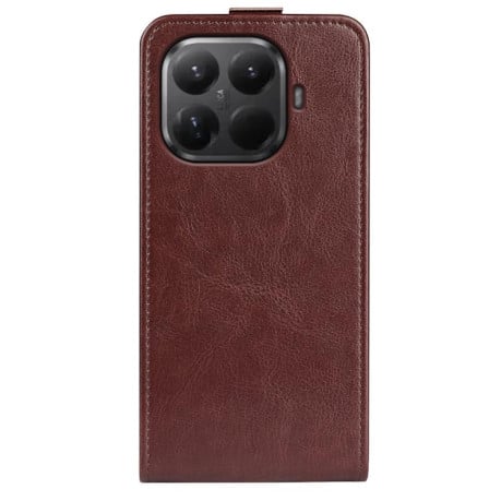 Флип-чехол R64 Texture Single Vertical Flip Leather для Xiaomi 17T — коричневый