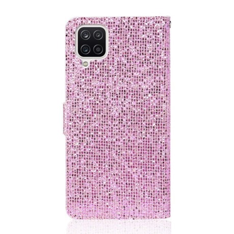 Чохол-книжка Glitter Powder для Samsung Galaxy M32/A22 4G - рожевий
