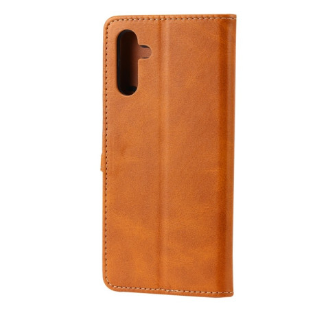 Чохол-книжка Happy Cat Pattern  для Samsung Galaxy A56 5G - жовтий
