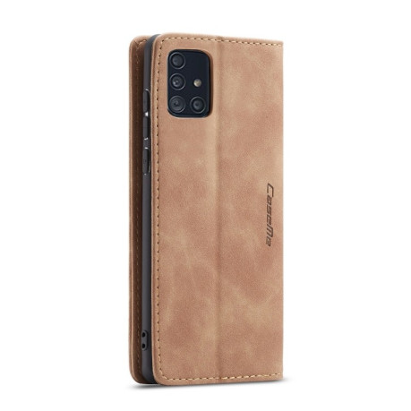 Кожаный чехол CaseMe-013 Multifunctional на Samsung Galaxy А71 - коричневый