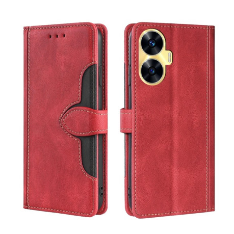 Чохол-книжка Skin Feel Straw Hat для Realme C55 4G - червоний