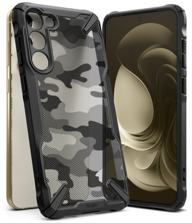 Оригінальний чохол Ringke Fusion X Design durable для Samsung Galaxy S23 Plus - Camouflage black