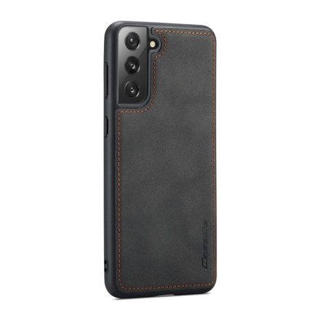 Кожаный чехол-кошелек CaseMe 018 на Samsung Galaxy S21 FE - черный