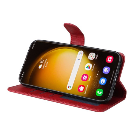 Чехол-книжка Classic Calf Texture для Samsung Galaxy S24 Ultra - красный