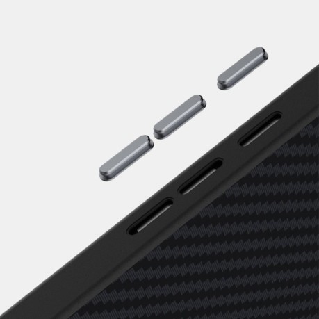 Ультратонкий чохол ABEEL C Carbon Fiber Series 6D Micro Relief MagSafe на Google Pixel 9a - чорно-синій