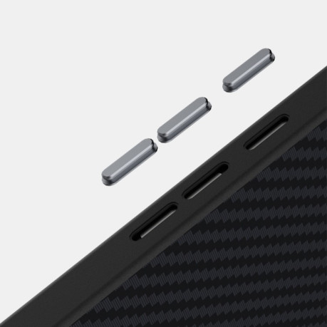 Ультратонкий чохол ABEEL C Carbon Fiber Series 6D Micro Relief MagSafe на Google Pixel 9a - чорний