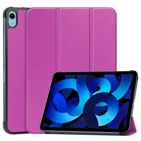 Чехол-книжка Solid Color Custer для iPad 10.9 2022 - фиолетовый