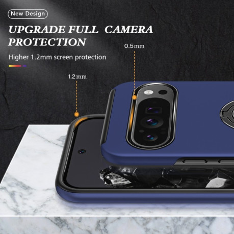 Противоударный чехол HMC 360 Degree Rotating Holder для Google Pixel 9 Pro - синий