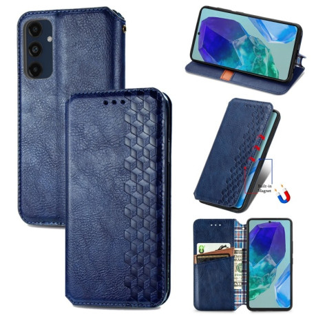 Чехол-книжка Cubic Grid для Samsung Galaxy A16 5G - синий