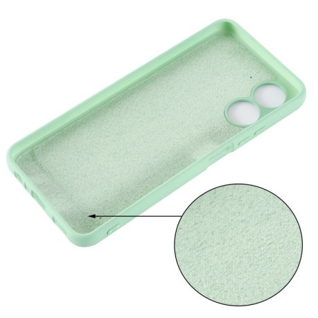 Силиконовый чехол Solid Color Liquid Silicone на OPPO A17 / A17K - зеленый