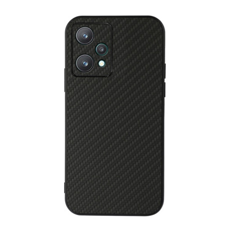 Противоударный чехол Carbon Fiber Skin для Realme 9 Pro - черный
