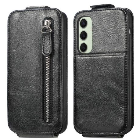 Фліп-чохол Zipper Wallet Vertical для Samsung Galaxy S24 FE 5G - чорний