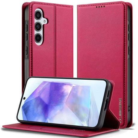 Чохол-книжка LCIMEEKE LC-001 Series для Samsung Galaxy A16 5G - червоний