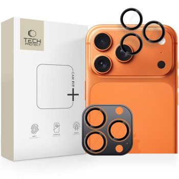 Защитные стекла на камеру Tech-Protect Camring Fit+ Camera Cover на iPhone 14 Pro / Max / 15 Pro / Max / 16 Pro / Max / 17 Pro / Max - Black