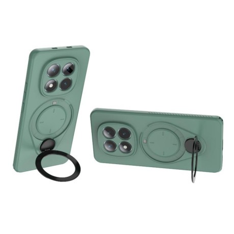 Чохол Ring Shield MagSafe з кільцем-держачем 360° на Xiaomi Redmi Note 15 4G / 5G /Poco M8 164mm — зелений