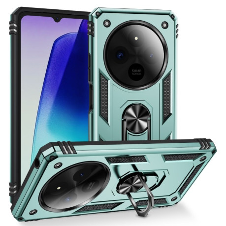 Чохол HMC з поворотним 360 тримачем на Xiaomi Redmi 14C 4G/Poco C75/Redmi A4 5G - зелений
