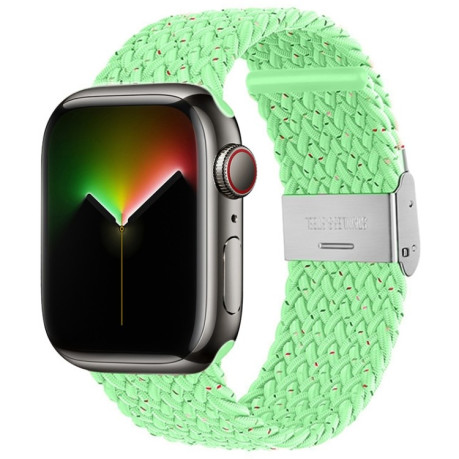 Ремешок Nylon Braid для Apple Watch Ultra 49mm /45mm /44mm /42mm - зеленый