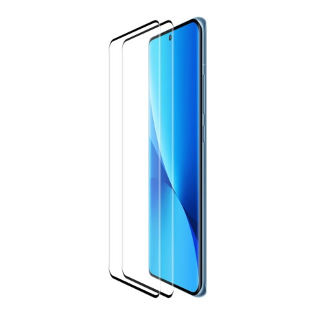 Комплект захисного скла ENKAY 3D Curved Hot Bending для Xiaomi 12 Pro - чорний