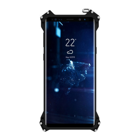 Противоударный чехол R-JUST Shockproof Armor Metal на Samsung Galaxy Note 9 -черный