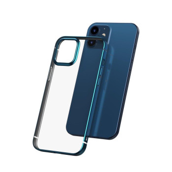 Силиконовый чехол Baseus Shining Case  для iPhone 12 Pro / iPhone 12 - синий
