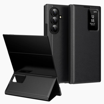 Чехол-книжка Smart View Window Leather на Samsung Galaxy TriFold — чёрный