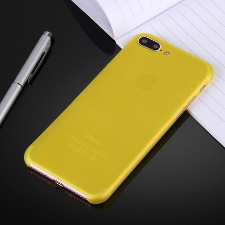 Чохол для iPhone 8 Plus/ 7 Plus ультратонкий прозорий жовтий