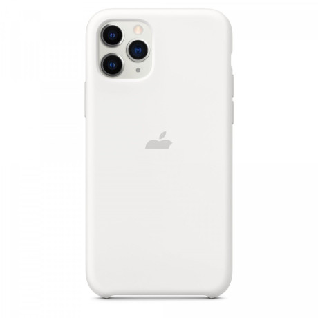 Силіконовий чохол Silicone Case White на iPhone 11 Pro Max-преміальна якість