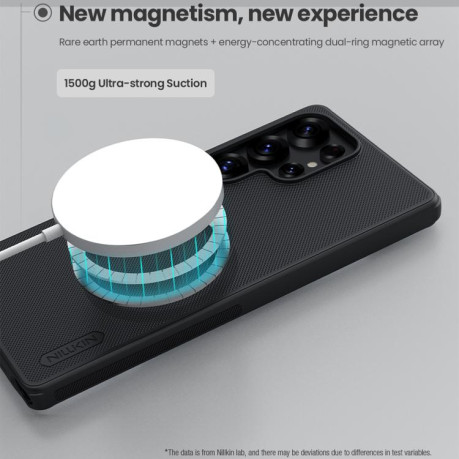 Противоударный чехол NILLKIN Frosted Shield Pro Magnetic Magsafe для Samsung Galaxy S25 Ultra 5G - черный