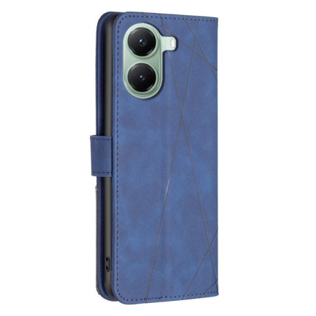 Чехол-книжка Rhombus Texture для Xiaomi Poco X7 Pro - синий
