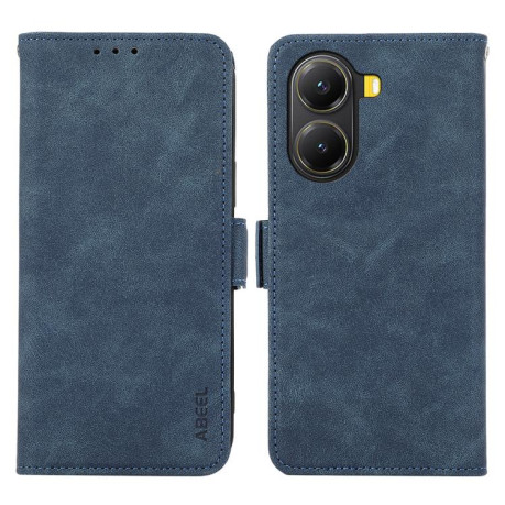 Чехол-книжка ABEEL Color Block Magnetic RFID Leather для Xiaomi Poco X7 Pro - синий