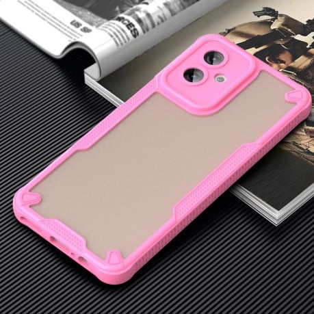 Протиударний чохол Armor Glaze PC Hybrid для Motorola Moto G55 5G - рожевий