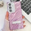 Противоударный чехол Plating Glitter Texture TPU with Lens Film для Samsung Galaxy A16 5G - Purple Water Ripples